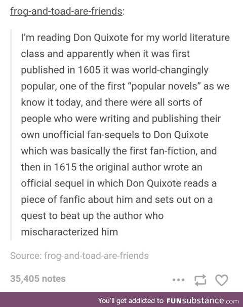 Don Quixote was so meta