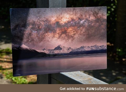 This is the first time I've seen my astrophotography work printed on metal. Nearly didn't
