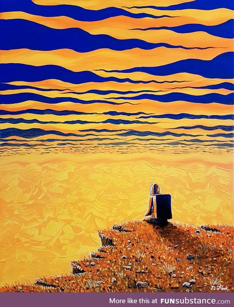 My latest painting I call "Suns Edge"