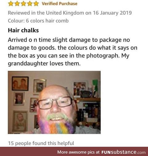 Hair chalk checks out