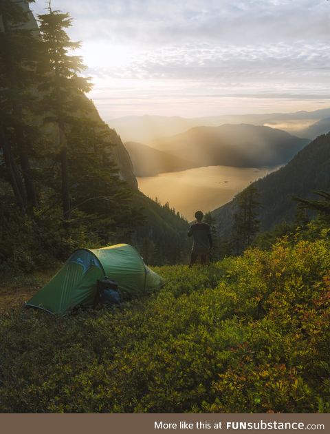 I did a camping thing at sunset BC, Canada [OC]