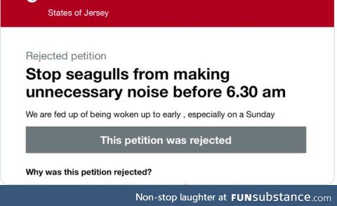 Can't imagine why this petition was rejected!