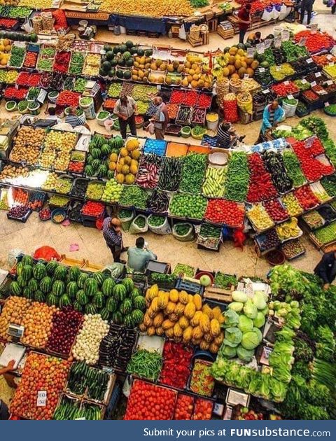 A colorful market