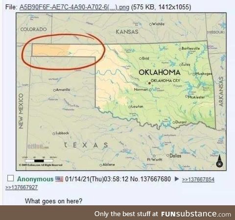 The edge of Oklahoma