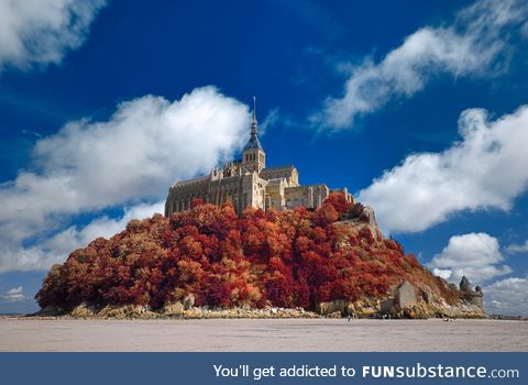 Mont-Saint-Michel in the fall