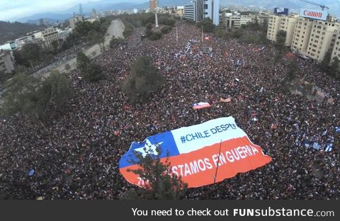 More than one million people are protesting against inequality in Santiago de Chile, more