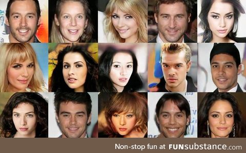 None of these people are real. They were all generated through the use of machine