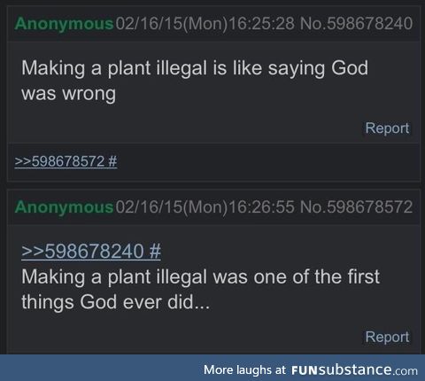 Making a plant illegal