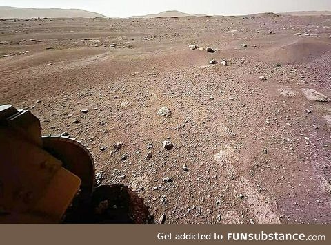 One of the first high-quality photos taken by Perseverance on Mars