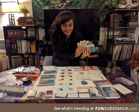 I finally got my girlfriend into board games, and I couldn't be happier