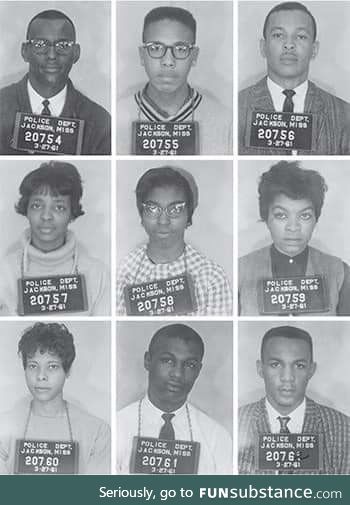 The Tougaloo Nine. The nine students who walked into a "whites only" library in