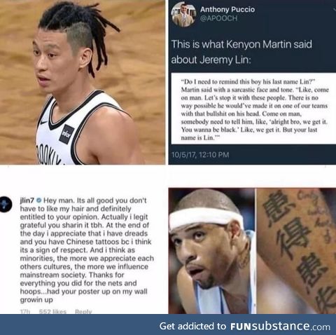 Kenyon Martin called out Jeremy Lin for his hair and Lin had a perfect response