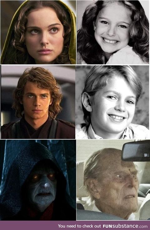 Star wars actors when they were younger
