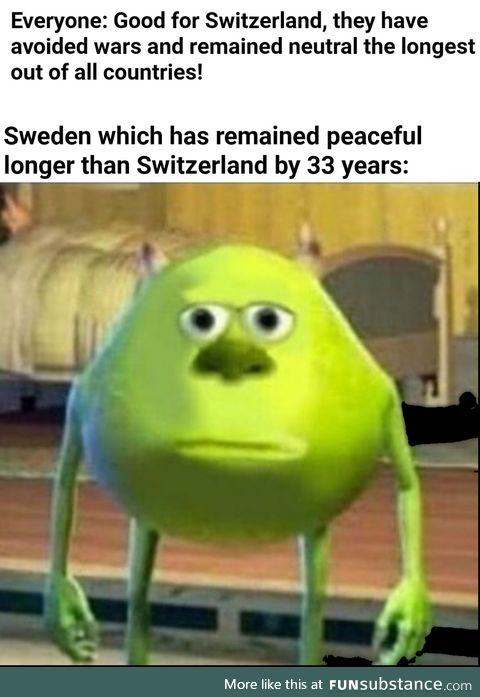 Sweden needs some appreciation too.