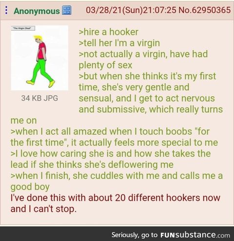 Anon is a virgin