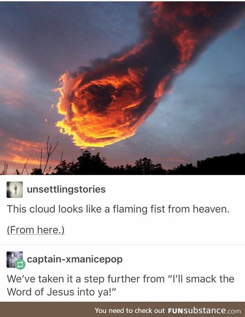 Flaming Fist of Heaven sounds like an anime attack