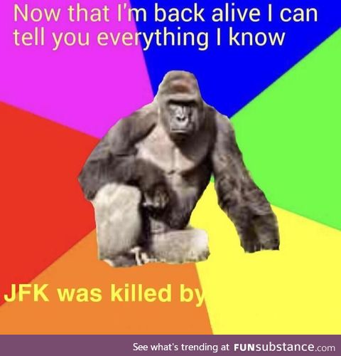 Guys, JFK was killed by