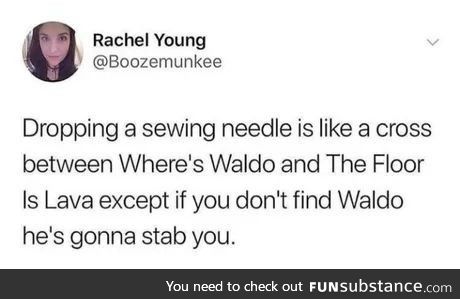 Who said regular Waldo won't stab you?