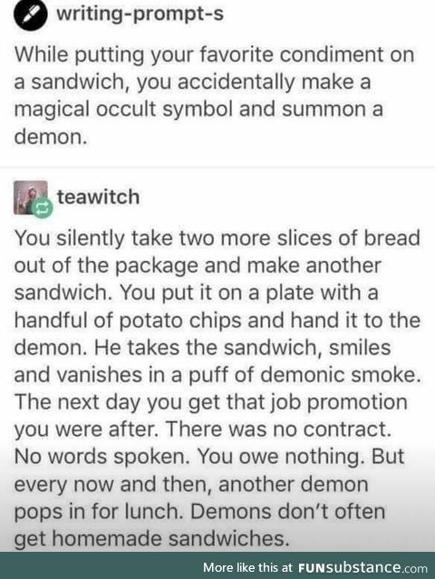 Homemade Demon Sandwich