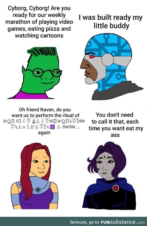Meanwhile in the Teen Titans base