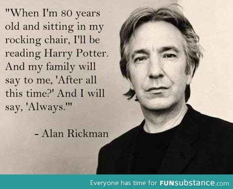 Another reason to love Alan Rickman