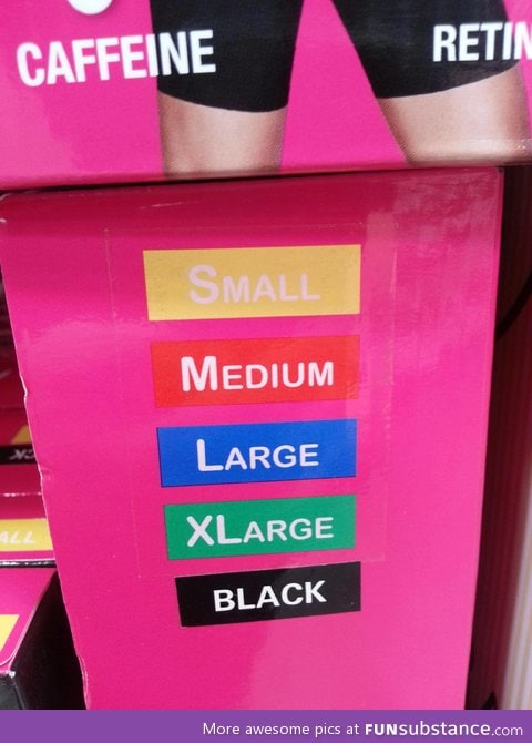 What size is black?