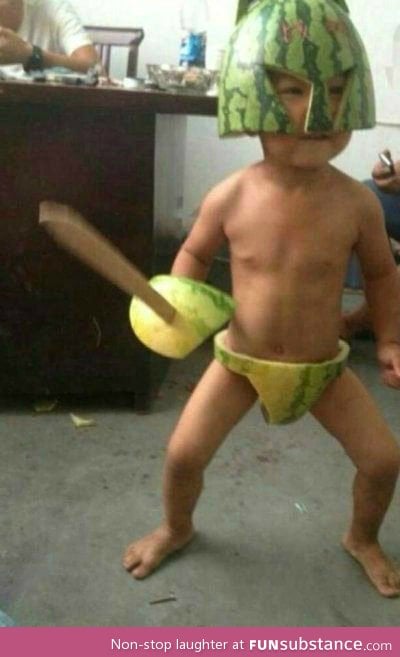 Prepare to feel the wrath of....Watermelon boy!