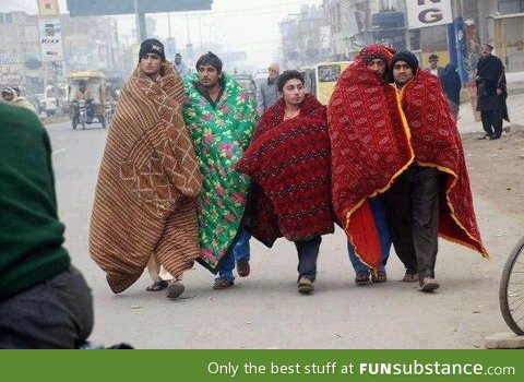 Soo.. this happens in Pakistan when it is too cold...