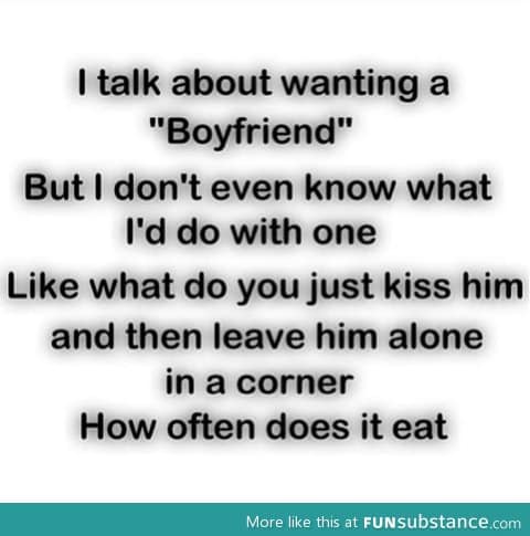 What to do with a boyfriend