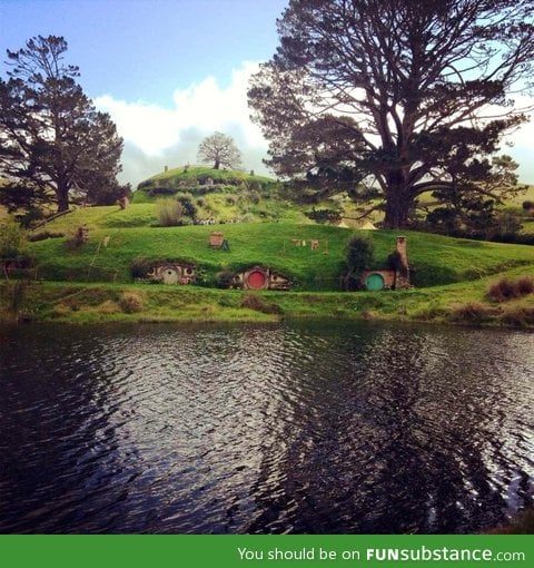 Lucky enough to live in the same country as this place. Hobbiton, New Zealand