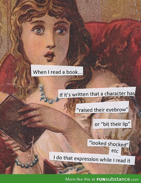 Following expressions in a book