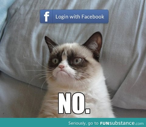 Whenever I'm asked to login with facebook