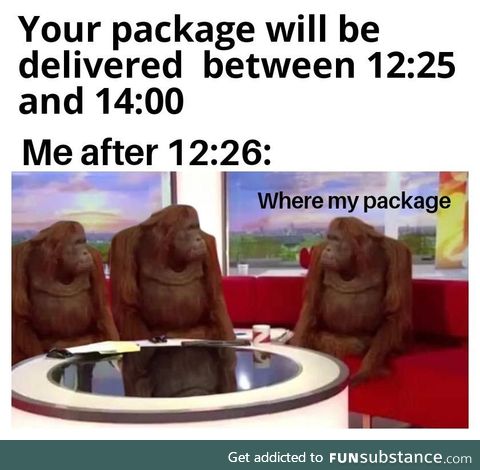 I want my package