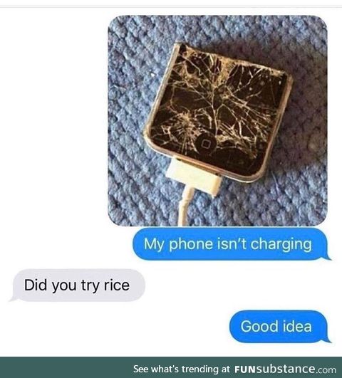 Rice is the only solution