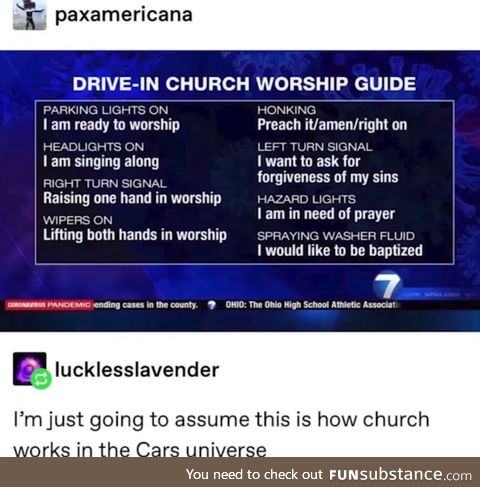 Car church is lit 2021