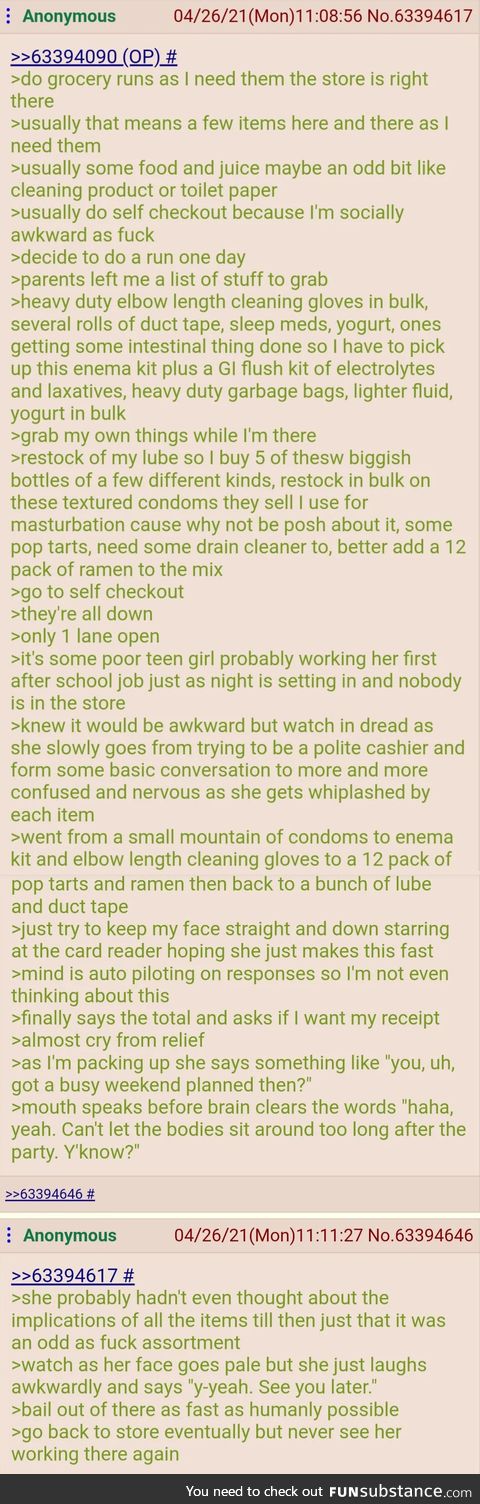 Anon has a busy weekend