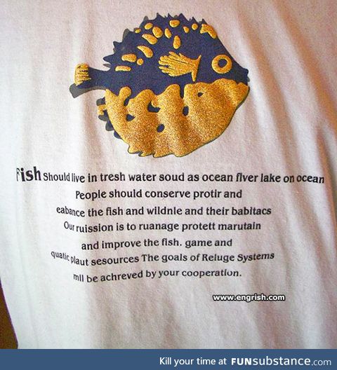 Conserve, Protir, and Eabance the fish, wildnle, and their babitacs