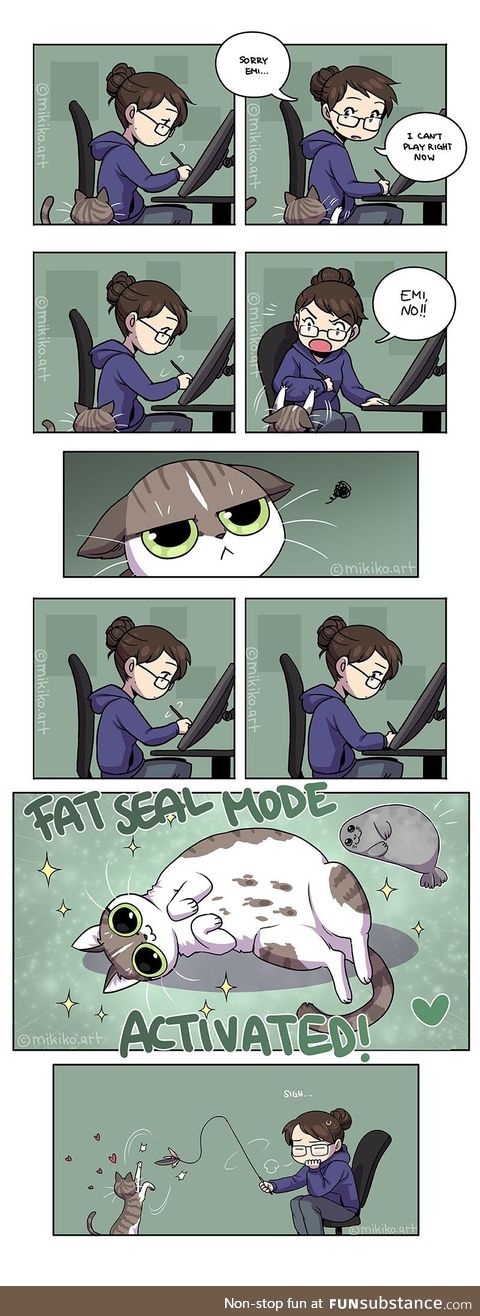 Fat seal mode activated, playtime eminent