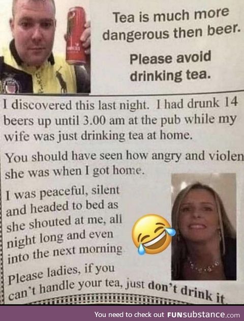 Stay away from tea
