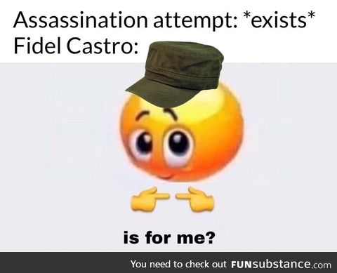 Come on Fidel, leave some for the others