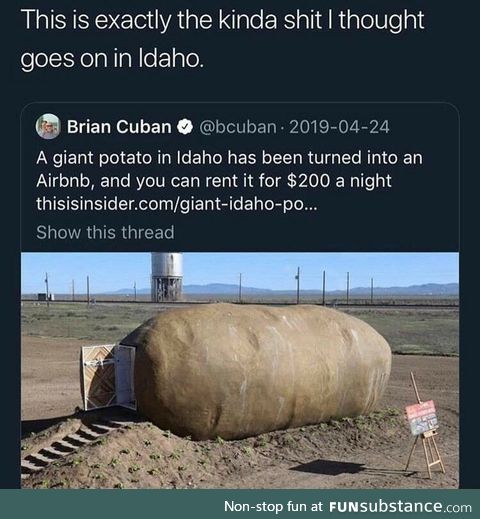 Idaho Potato Air BnB
