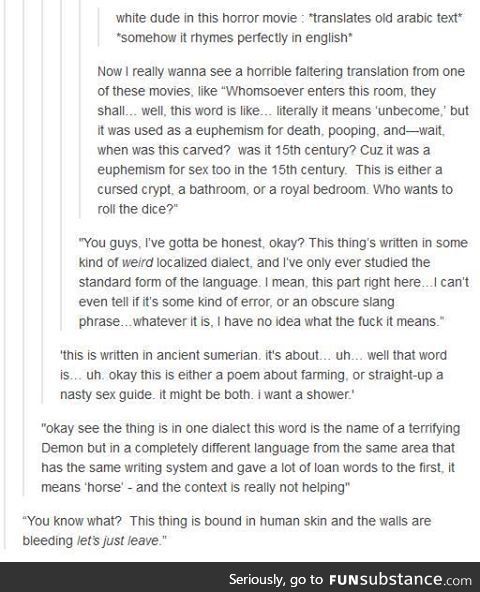Beautiful meaning when you read, awful mash-up of words when you translate