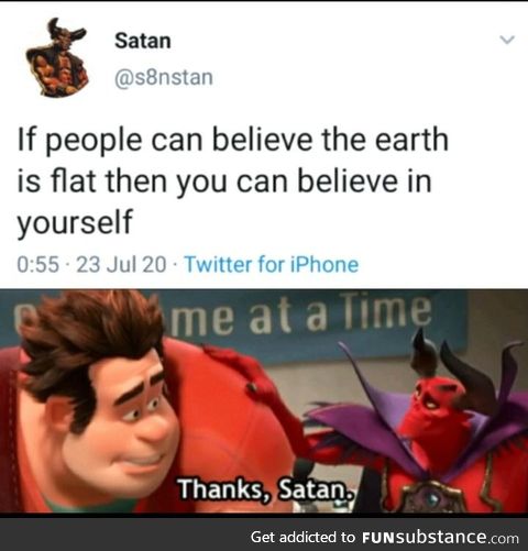 Thanks satan!