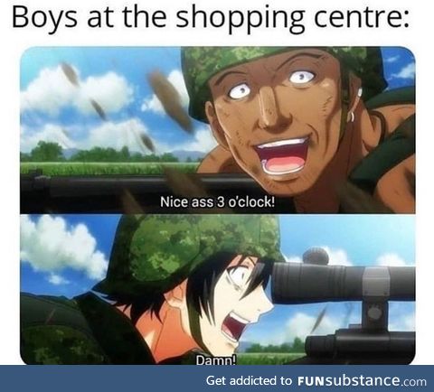 Boys at shopping centre