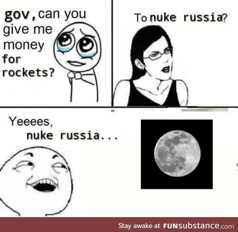 They used ICBM rockets to reach the moon