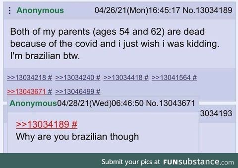 Remember, there is no excuse for being Brazilian