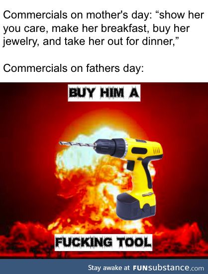 Buy him a ***ing tool