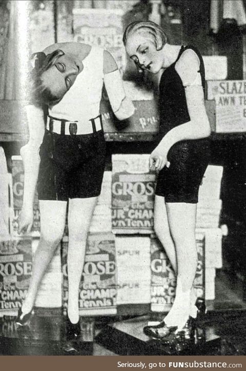 Wax mannequins in a department store melt during a London heat wave, circandle 1930