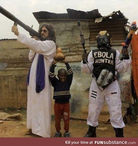 Jesus Christ declares war on Ebola, 2014