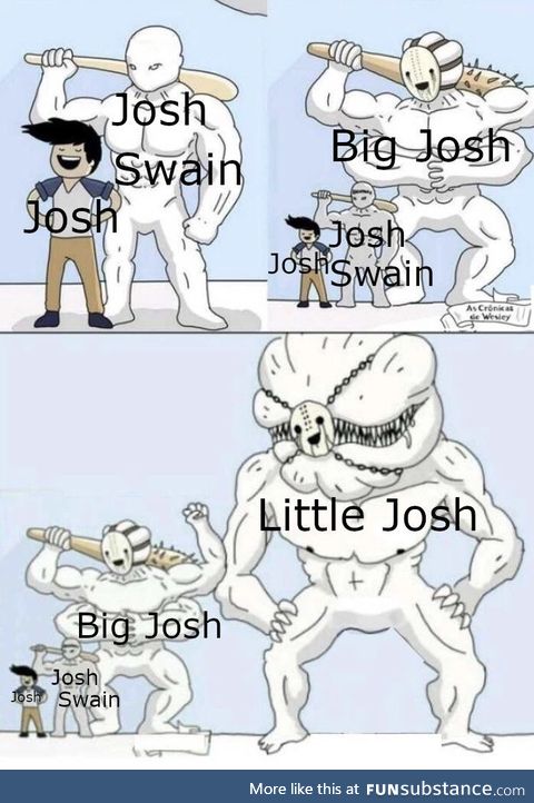 Little Josh is officially the winner of the Josh fight